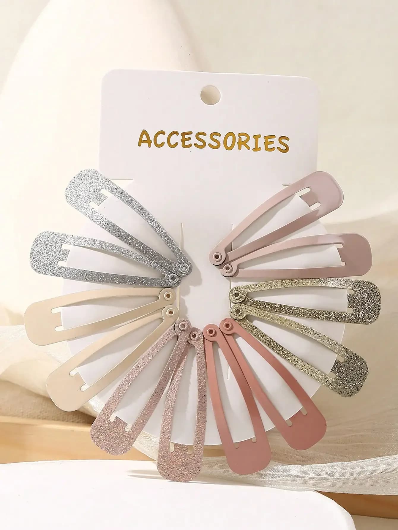 12/8/1 pz. Fermagli per capelli con paillettes a pois in tinta unita per ragazze, accessori indispensabili