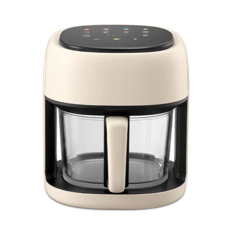 Applicable to 4L non-turning glass visual air fryer, multi-functional touch smart air electric fryer