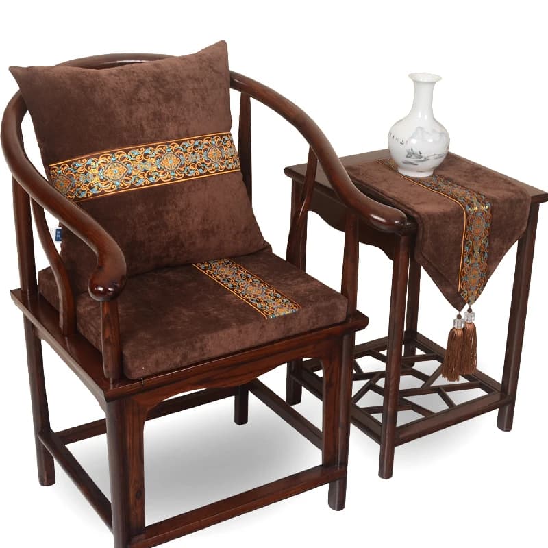 Cuscino per sedia in stile cinese, cuscino per sedia da pranzo, schienale per sedia Master, cuscino in spugna per sedia in legno, cuscino per divano in legno di sequoia