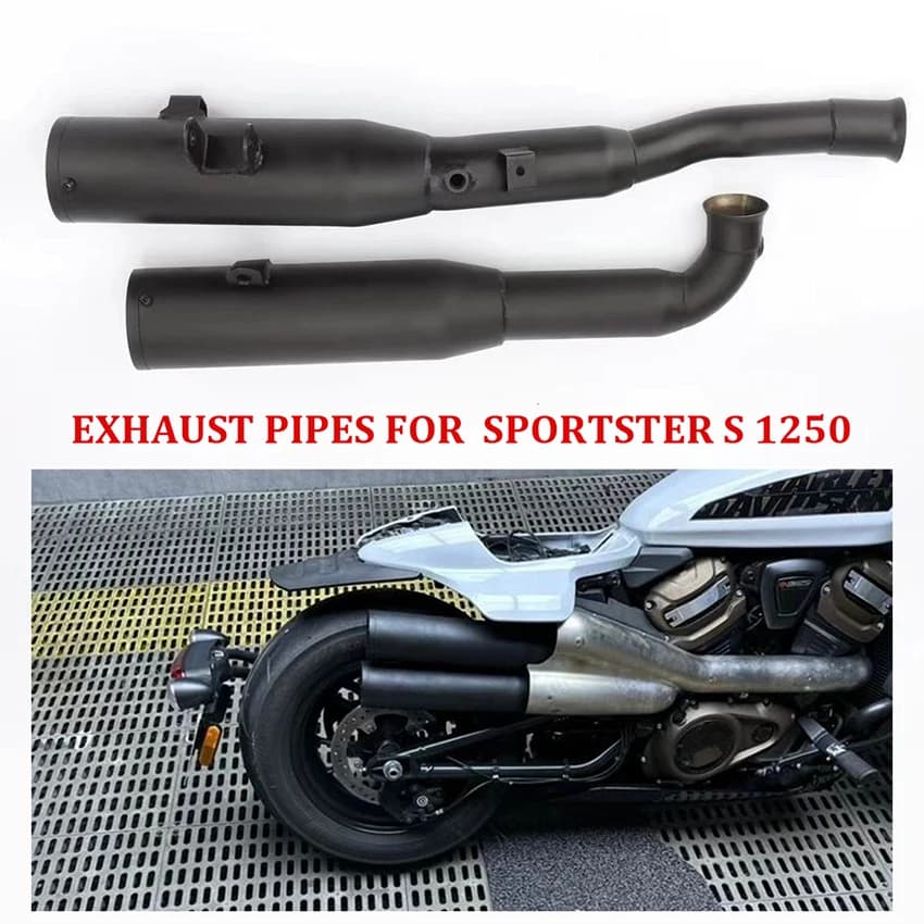 Tubi di scarico in acciaio inossidabile modificati per moto Sportster S 1250 1250S Sportster Styling adatto alla copertura antiscottatura originale