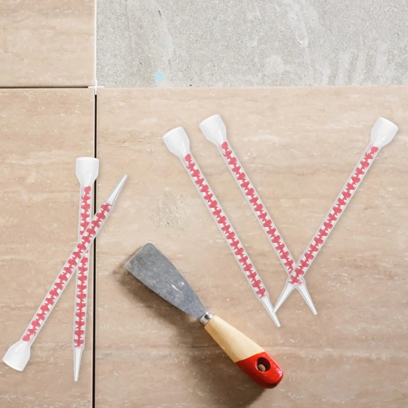 12Pcs Spiral Static Mixers Epoxy Resin Nozzles Caulking Applicator Tool for Tile Filling Sealant Finishing