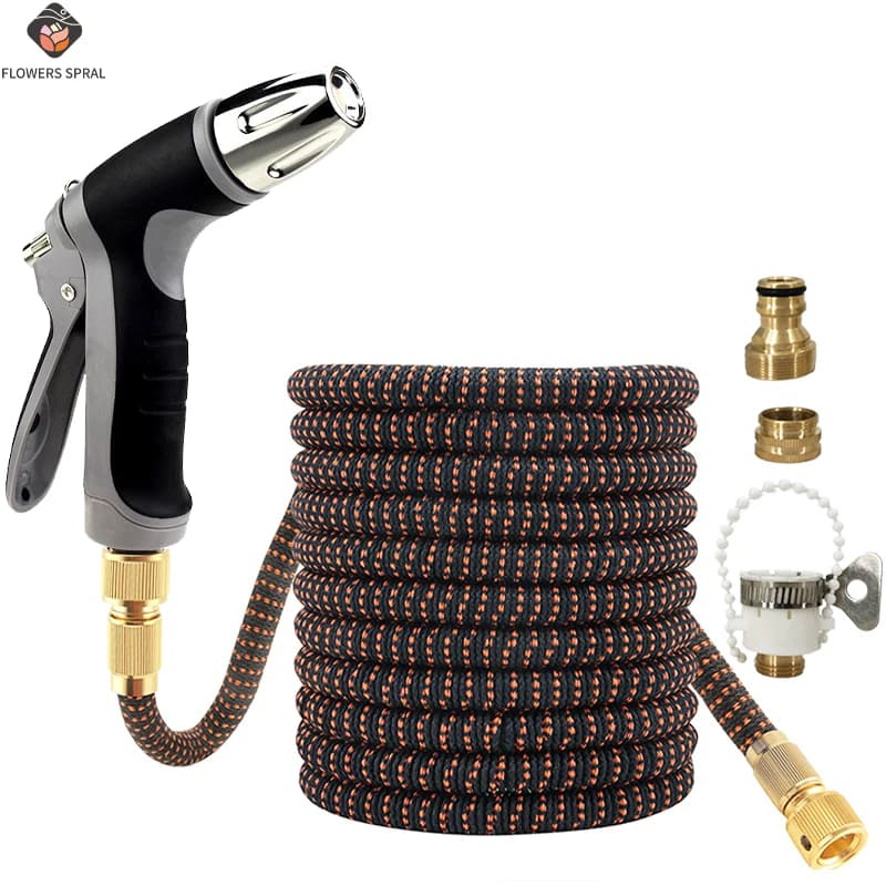 Expandable Garden Hose, High-Pressure Water Gun, Adjustable, Garden Water Pipe, Used For Car Washing And Yard Cleaning Gun