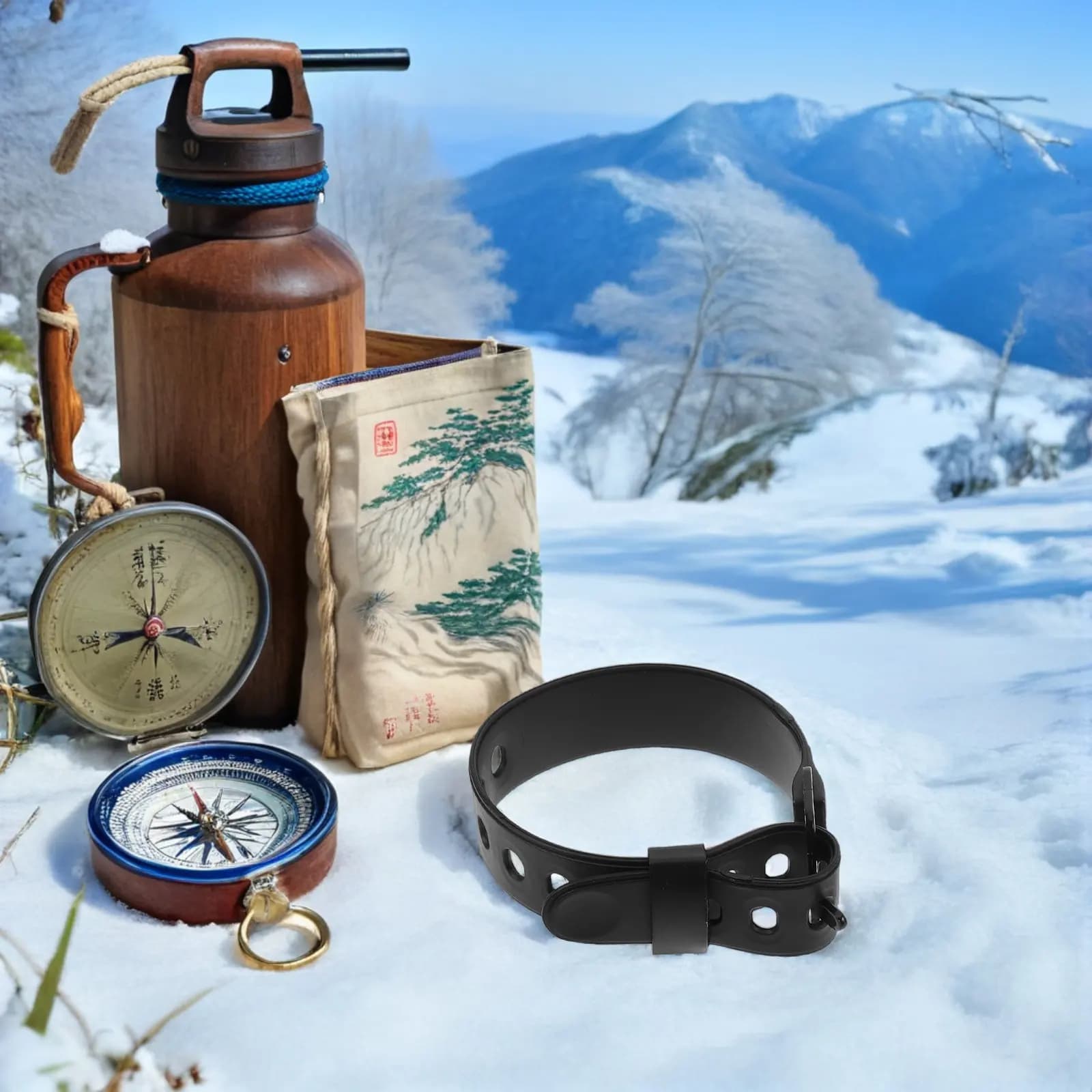 4 Pezzi Cinghie Regolabili per Racchette da Neve, Cinghie Resistenti al Freddo per Snowboard, Cinghie a Sgancio Rapido per Scarponi da Sci con Chiusura a Cricchetto per una Fissaggio Sicuro