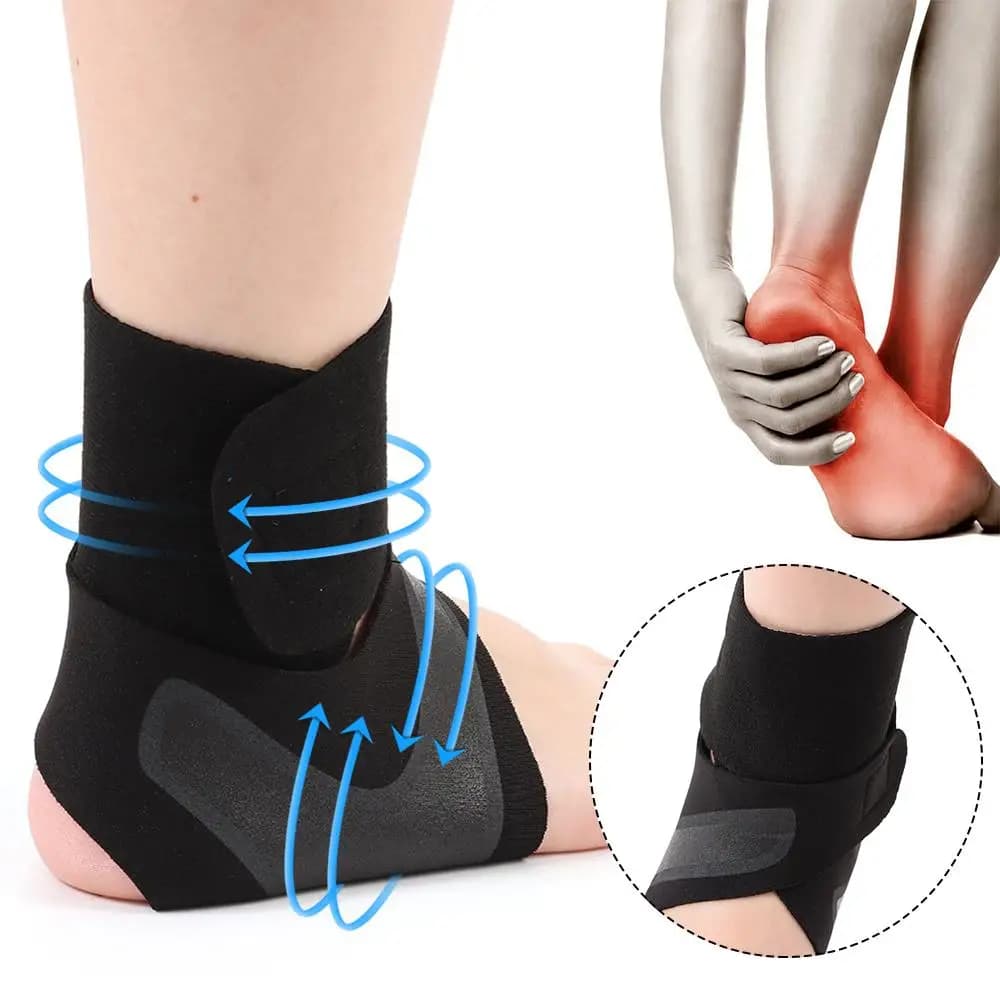1 pz moda anti distorsione leggero e traspirante supporto per caviglia tutore compressione caviglia tutore elastico regolabile