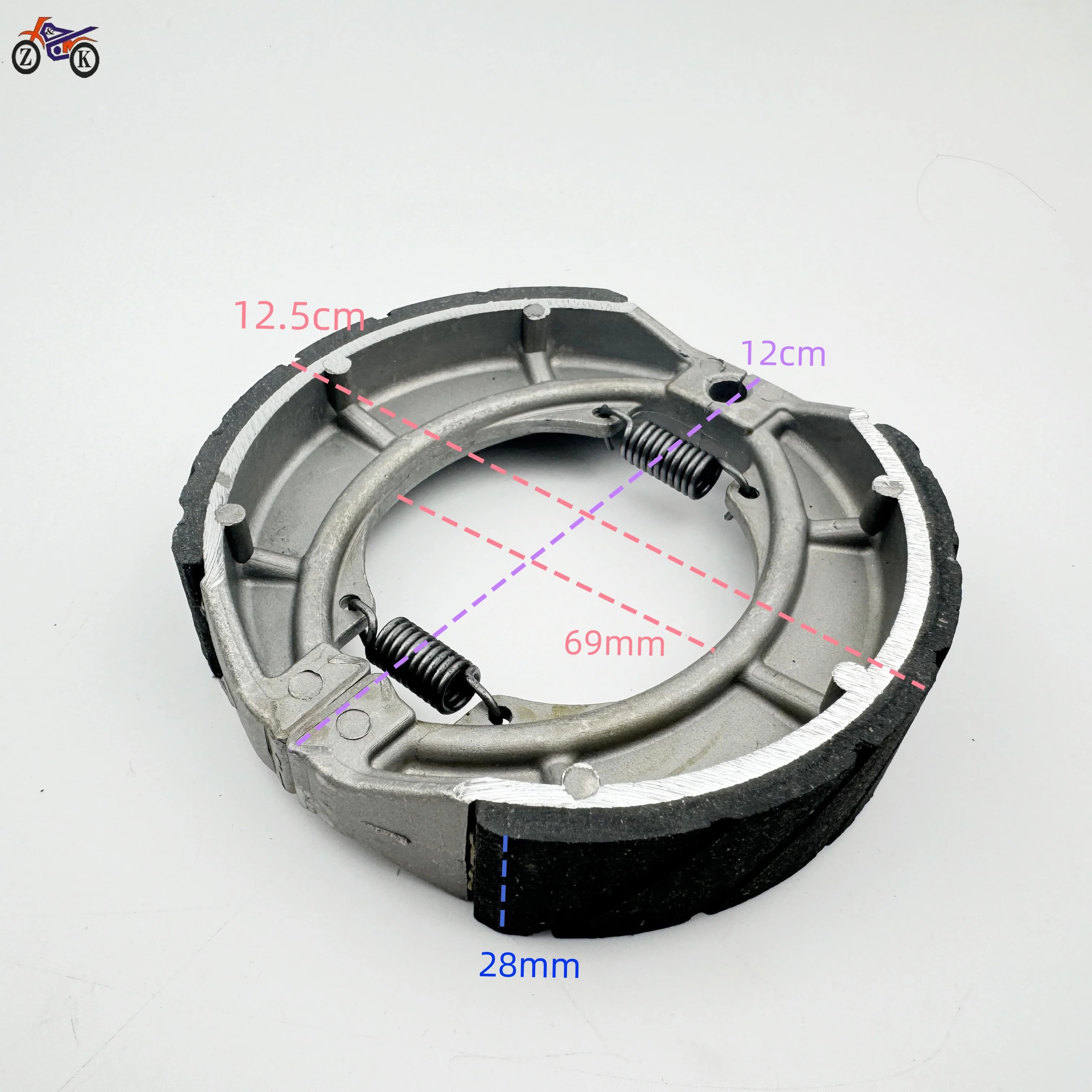1PC Ganasce Freno A Tamburo Posteriore Pad 125mm per GS GN125 125cc 150cc Ciclomotore Scooter Dischi Freno pastiglie freno