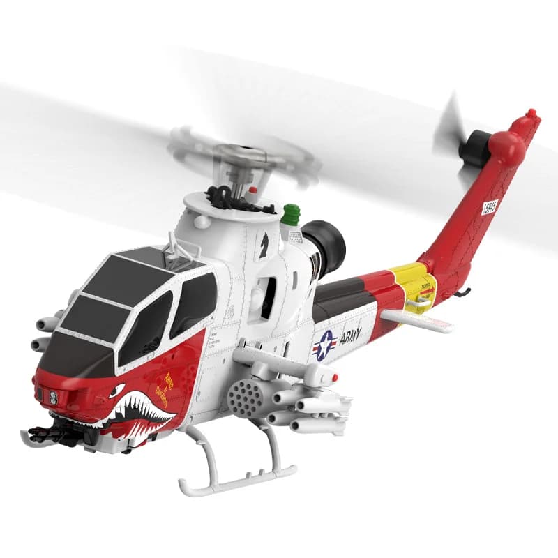 Elicottero RC YUXING F112S AH-1 Cobra, Posizionamento GPS, Doppio Motore Brushless, Mantenimento dell'Altitudine con Laser e Flusso Ottico