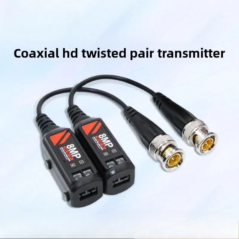 10 paia Twisted BNC CCTV Video Balun Ricetrasmettitori passivi Supporto AHD/CVI/TVI 8MP 4K Telecamera Cat5e/Cat6 UTP Connettori cavo