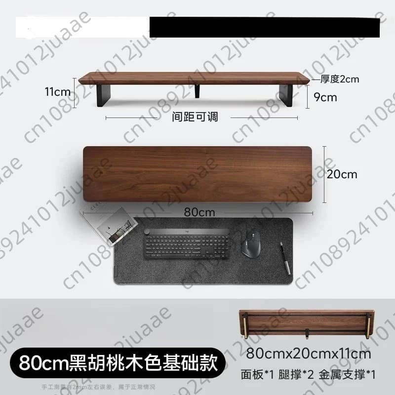 Supporto Modulare per Monitor, Rialzo per Schermo da Scrivania, Organizzatore per Ufficio, Scaffale Portaoggetti All-in-One per Laptop