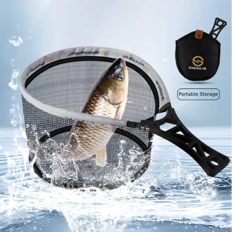 Guadino da pesca pieghevole Guadino pieghevole a rete piccola Rete da lancio portatile Trappola per attrezzi da pesca Accessorio