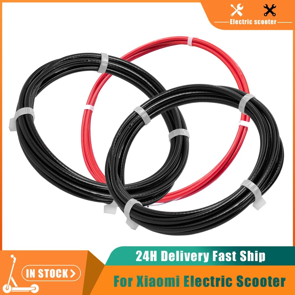Brake Wire Line Cable For Xiaomi 4/4 Pro Electric Scooter Kickscooter Cable Cycling Red Black Tube Replacement Part Accessorie