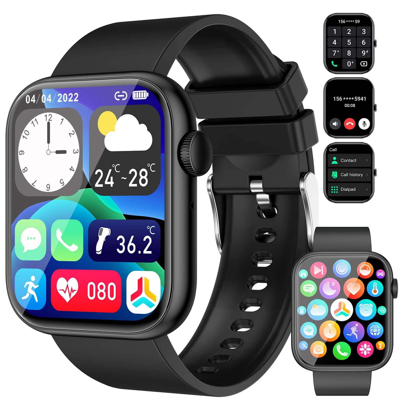 Suitable for iPhone 16 Pro Max 15 11 14xr iphone 12 pro smart watch man's phone heart rate oxygen in blood smart watch