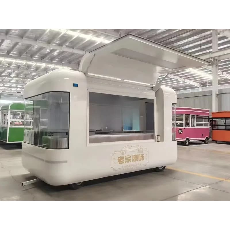 Restaurant Aluminium Oxide Food Trailers Fully Equipped Prefab Container Restaurant Food Mobile Truck Sandwich Taco Coffee