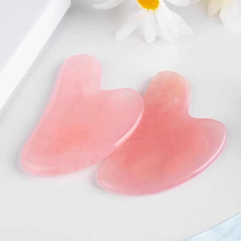 Massaggiatore raschietto a guazzo in pietra di giada in resina naturale Gua Sha per viso corpo viso sollevamento della pelle rughe rimuovi strumenti per la cura SPA di bellezza