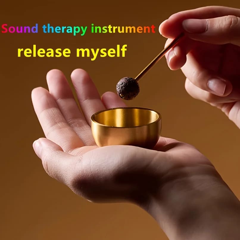 1set Tibetan Singing Bowl,Handcrafted Copper Meditation Bowl,with Mallet and Ball Included,for Sound Healing and Meditation