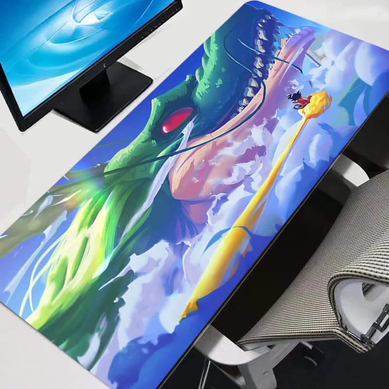 Tappetino per mouse Dragon Ball, tastiera per computer, 900x400, accessori per giochi, tappetino per mouse, PC Gamer, tappetino da scrivania in bianco e nero, regalo