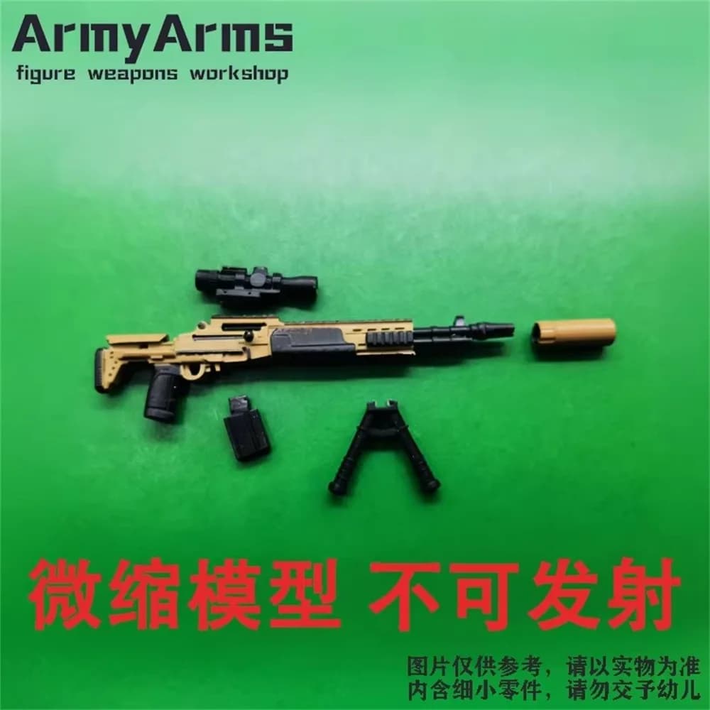 Fanatic ArmyArms Accessori per soldati in scala 1/50, fucile MK14EBR, modellini in plastica per action figure, disponibili in magazzino.