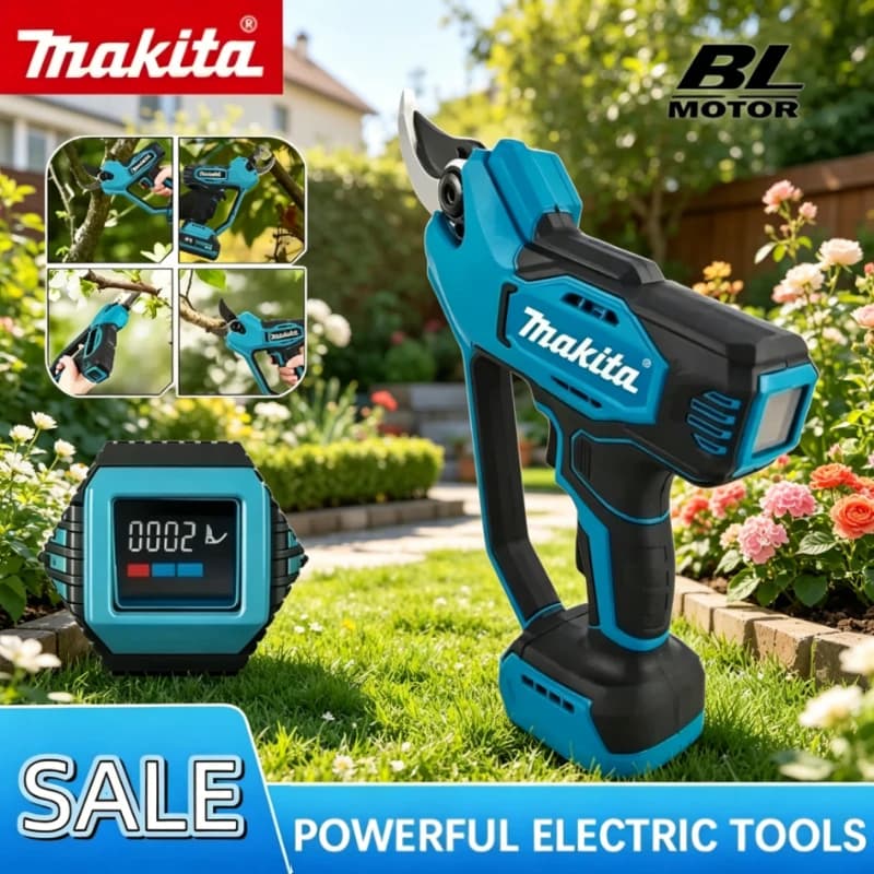 Forbici da potatura Makita Brushless, cesoie elettriche senza fili ad alta potenza per rami, utensile elettrico compatibile con batteria Makita
