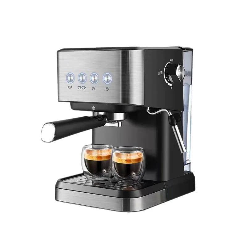 Macchina per Espresso Professionale Italiana Semi-Automatica, 20 Bar di Pressione, Estrazione ad Alta Pressione con Lancia Vapore, per Uso Commerciale e Domestico