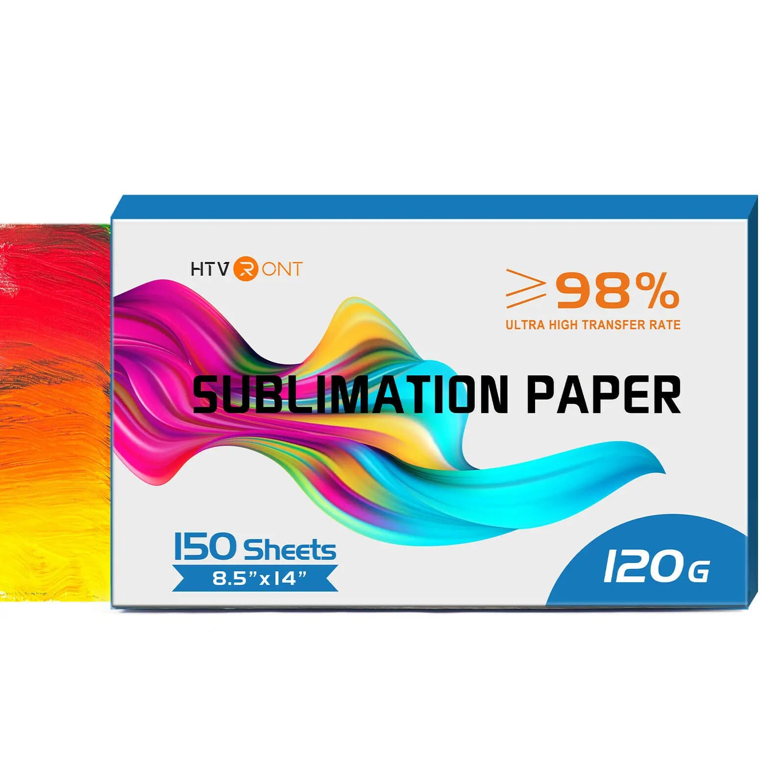 HTVRONT 150 fogli 8,5x14 pollici Carta per sublimazione a getto d'inchiostro Carta per trasferimento di calore per stampante a getto d'inchiostro T-shirt Stampa di vestiti 120g