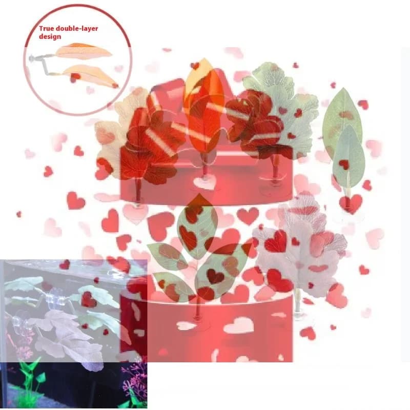 eBSe1 Piece Decorative Artificial Foil for Aquarium, Fish Hammock, Pisces Bath Decoration, Slice for Relaxing and Betting, Aquarium Decoration