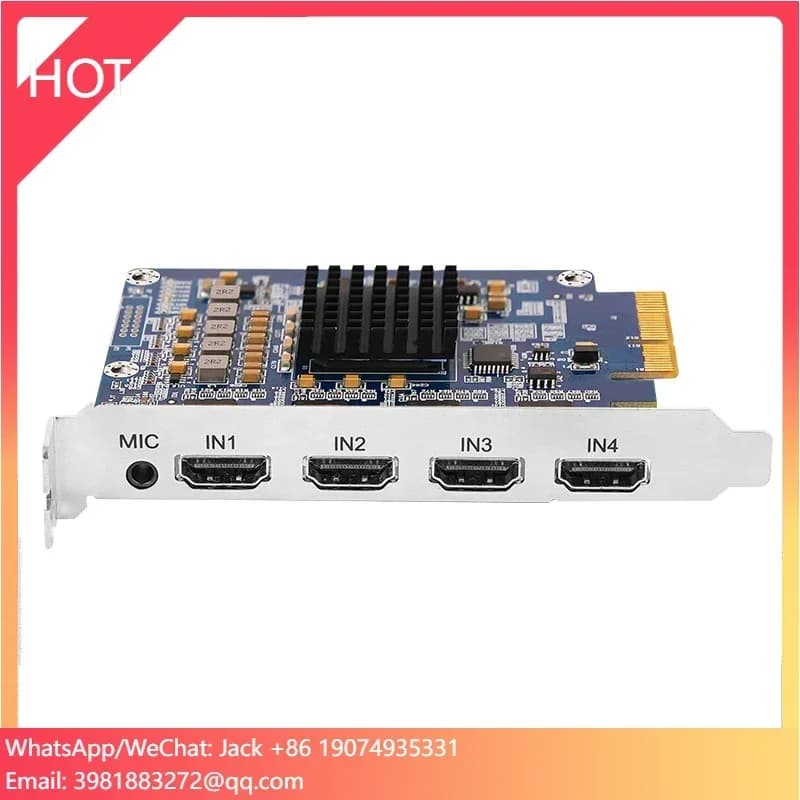 TC200N4 Scheda di acquisizione video PCIe 4 canali 1080P60