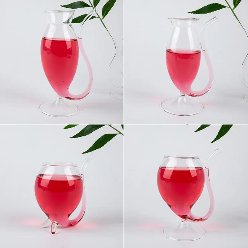 1 pz vendita calda vino whisky bicchiere resistente al calore succhiare succo bere tazza di paglia