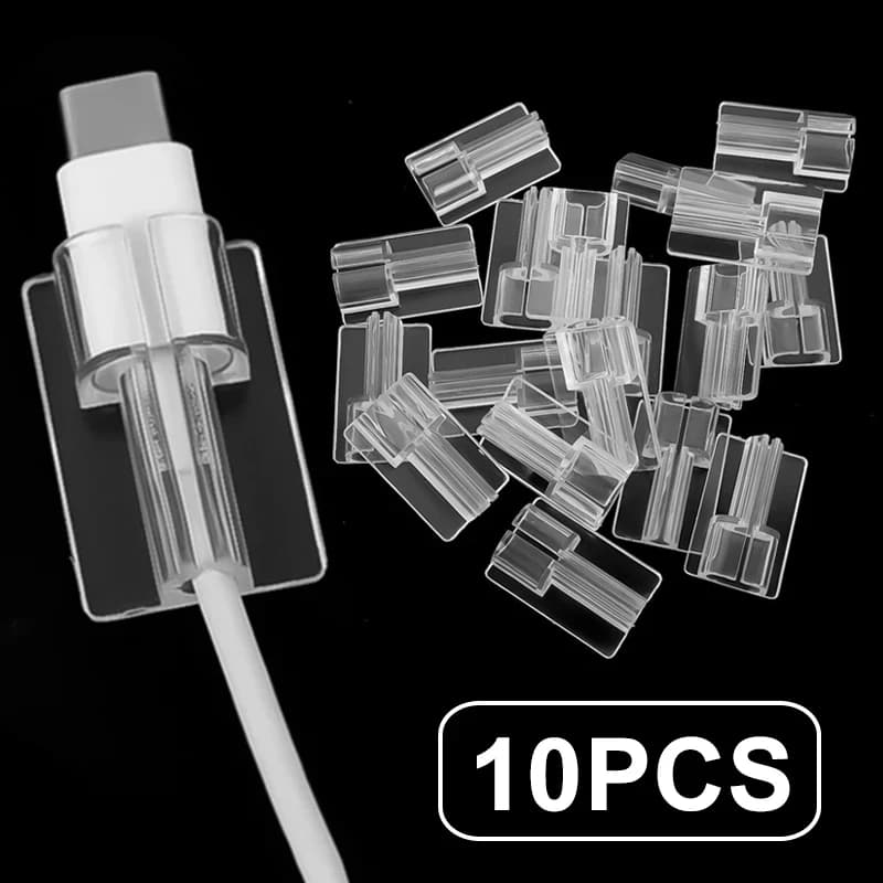 1-10PCS Custodia protettiva per cavo trasparente per Apple iPhone Tipo C Cavo dati micro USB Cavo di ricarica universale Clip per custodia trasparente