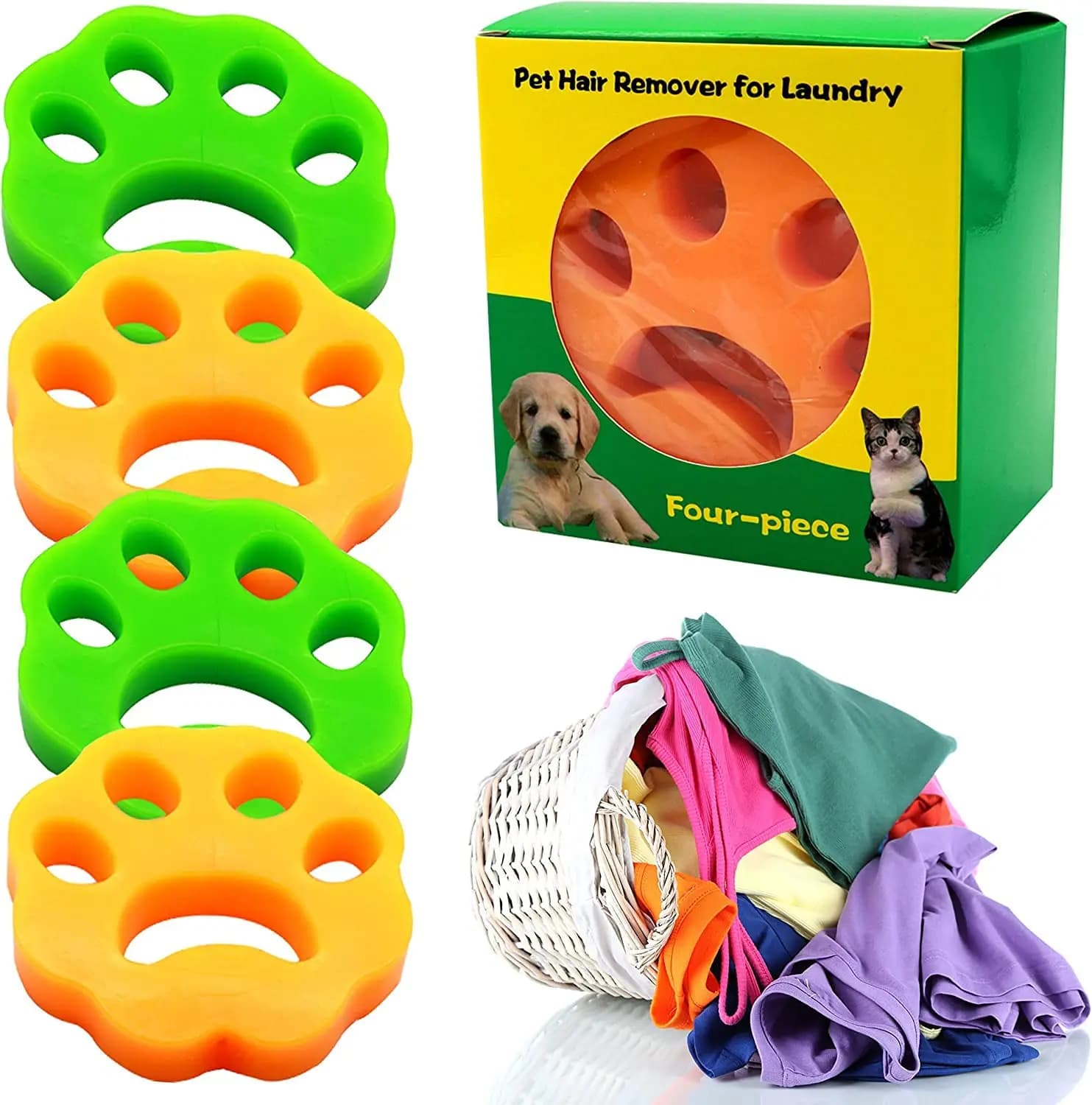 Rimozione peli di animali domestici per bucato, raccogli pelucchi, raccoglitore di bucato per lavatrice, rimuovi peli di cani riutilizzabile per bucato