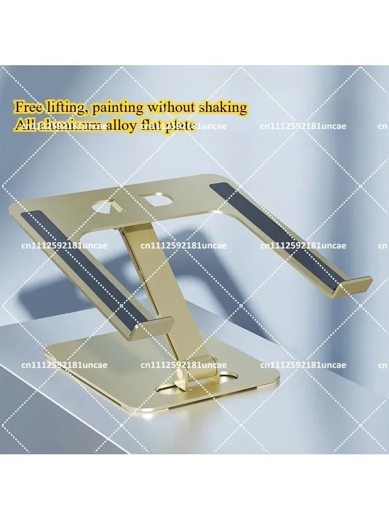 Portable Aluminum Alloy Laptop Stand with Adjustable Height and Heat Dissipation Bracket