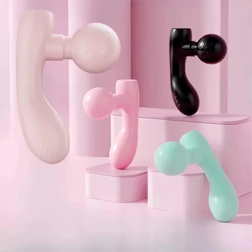 Mini muscle massage tool with gun for women's band, double head electric relaxation, multifunctional laptop