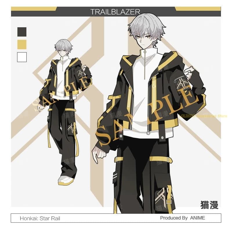 Game Honkai：Star Rail Trailblazer Series Autumn Fashion Unisex Coat Jacket Hoodie Tops Long Pants Suit Cosplay Costume Student