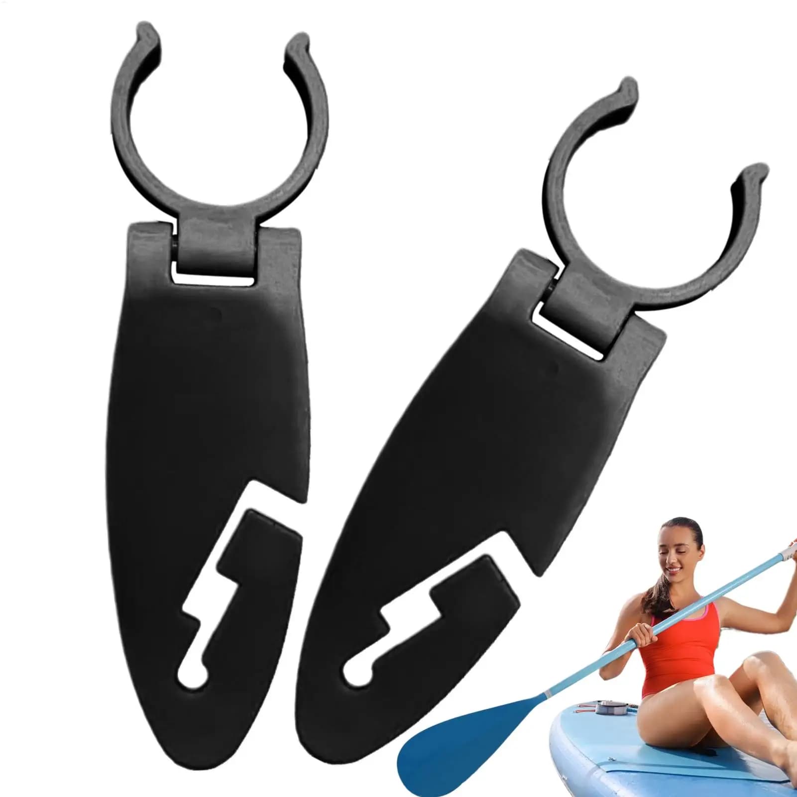 Clip Espandibili per Tavola da Paddle Doppia, 2 Pezzi, Morsetto di Fissaggio, Supporto per Stand Up Paddle Board, Kayak, Canoa, Surf, Attrezzatura per Sport Acquatici