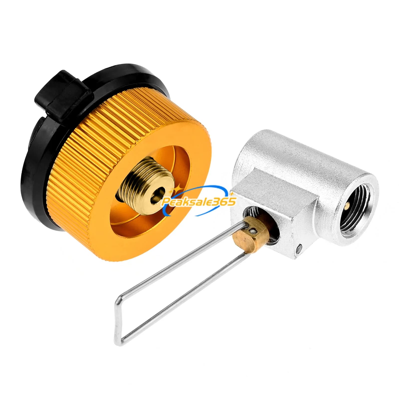 1 set Adattatore di conversione Stufa a gas da campeggio Valvola Contenitore OD CB Può Gonfiare Ricarica Shifter Lega di ottone Robusto Durevole BBQ