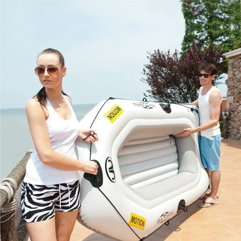 AQUA MARINA 2 persone MOTION KAYAK barca spessa PVC gommone kayak gommone zattera paddle bag motore di montaggio