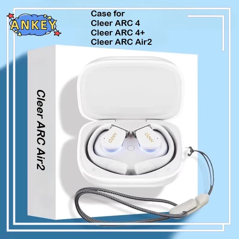 Custodia Protettiva in Silicone Morbido Anti-caduta per Auricolari Wireless Bluetooth Cleer ARC4 / 4Plus / Air2 con Cordino da Trasporto