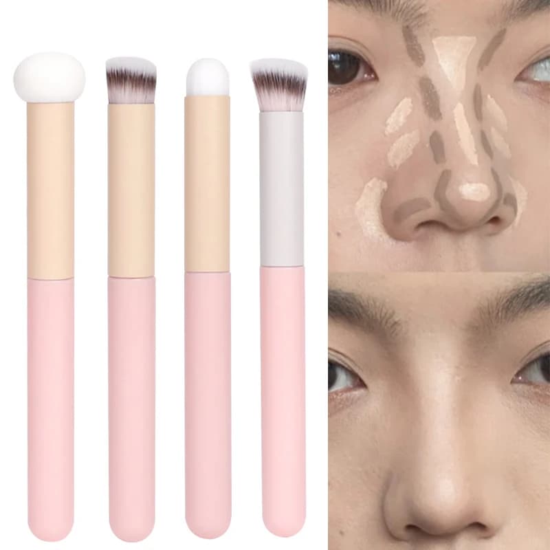Spugna Correttore Pennelli per trucco Rossetto Pennello per labbra Trucco morbido Soffio per cipria Uso asciutto e bagnato Pennelli per trucco per sfumare il contorno del viso