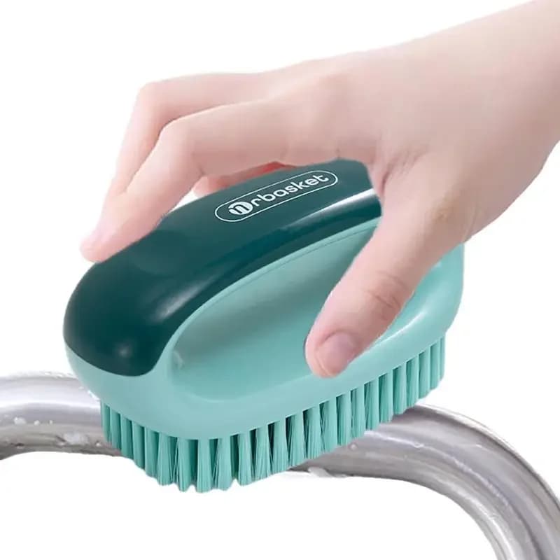 Spazzola per la pulizia delle scarpe Scrub per bucato con setole morbide Antiscivolo Spazzole per la pulizia della casa appendibili Strumento per la pulizia