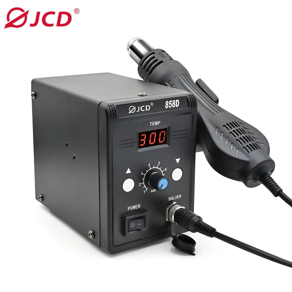 JCD 700W Hot Air Gun BGA Rework Solder Station for SMD SMT Welding 110V Heat Soldering Air Gun Repair Tool