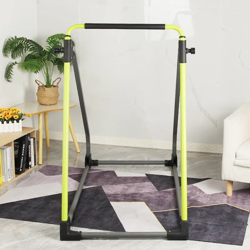 Indoor family fitness equipment Horizontal steel bar for pull-out children extending the floor to hang the single suspended coach