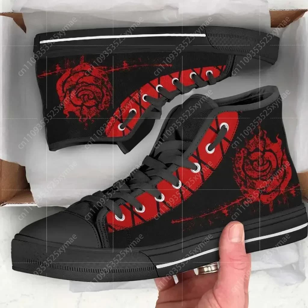 Ruby Rose High Top Sneakers Scarpe casual da uomo, donna, adolescente, scarpe da corsa in tela con stampa 3D, scarpe leggere e traspiranti per cosplay