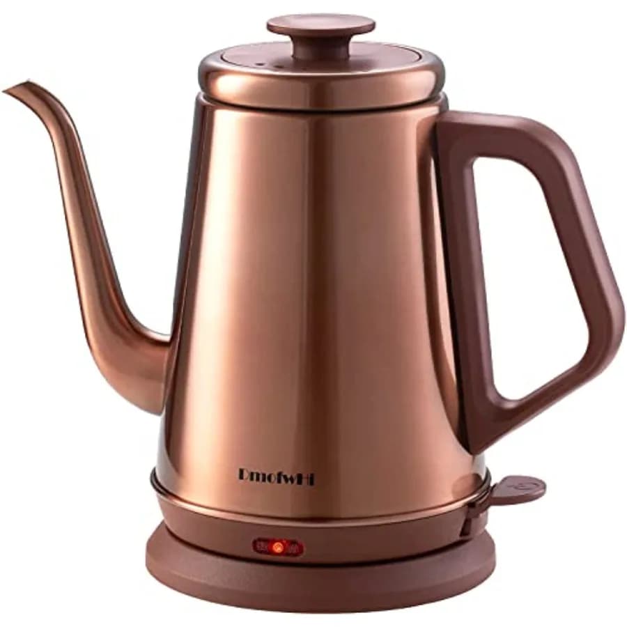1000W Gooseneck Electric Kettle 1.0L,100% Stainless Steel BPA Free Tea Kettle with Auto Shut - Off Protection, Pour Over Coffee