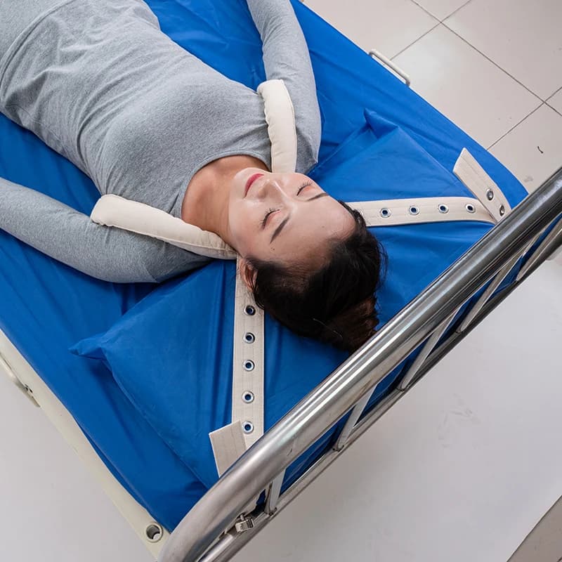 Tracolla di ritenuta con fibbia magnetica per spalla sdraiata anti-taglio per assistenza sanitaria con rilegatura psichiatrica