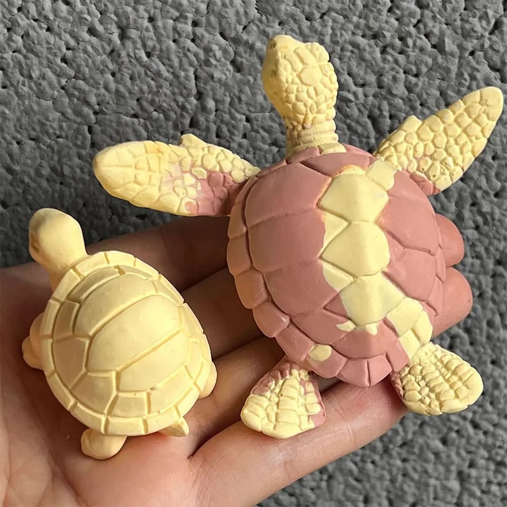 Simpatica tartaruga stampo in silicone decorazione acquario stampo in cemento fai da te aromaterapia gesso tartaruga marina sapone candela stampi in argilla