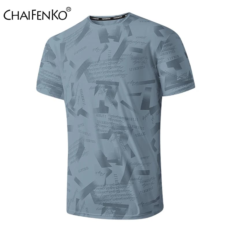 New Men Commercial Affairs Casual Versatile T Shirts Outdoor Loos Comfort Round Neck Motion T Shirts Summer Breathable Tops Men
