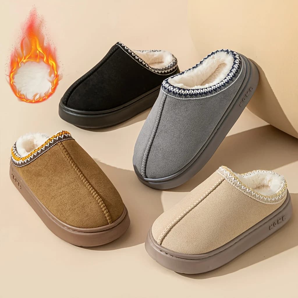 Women's Comfort Lined Slippers Soft Sole Hot winter shoes for interior and exterior Elegant torque slippers