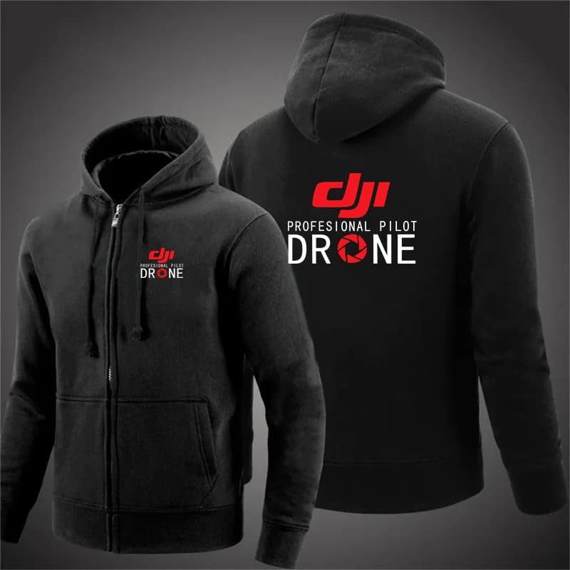 2024 Nuovo Dji Pilota Professionale Drone Autunno Felpe Con Cappuccio da Uomo Cardigan di Colore Solido Giacca Classica Abbigliamento Magliette E Camicette