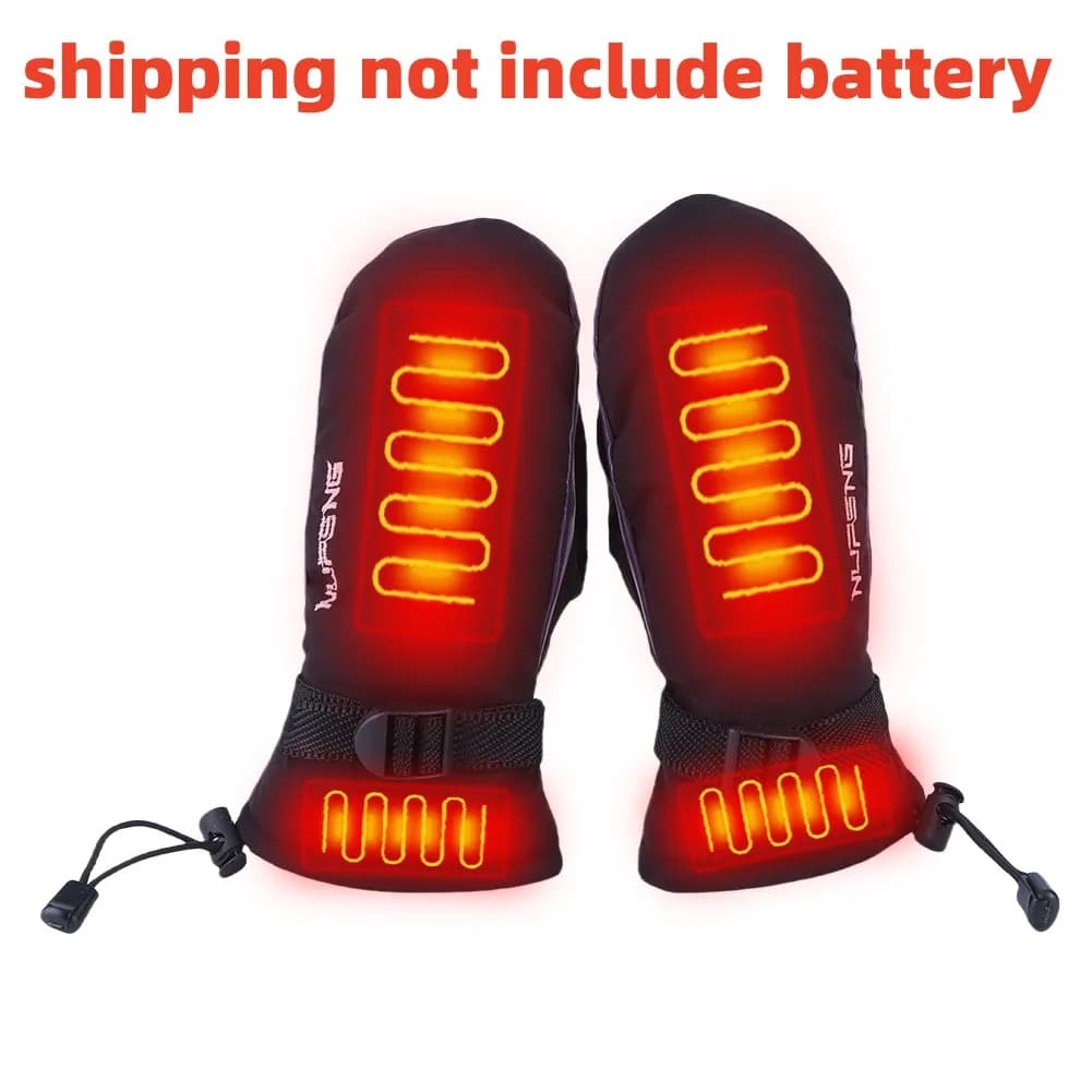 USB Charging Gloves Electric Heated Gloves Waterproof 3 climbing gear temperatures Hiking Cycling (Battery)