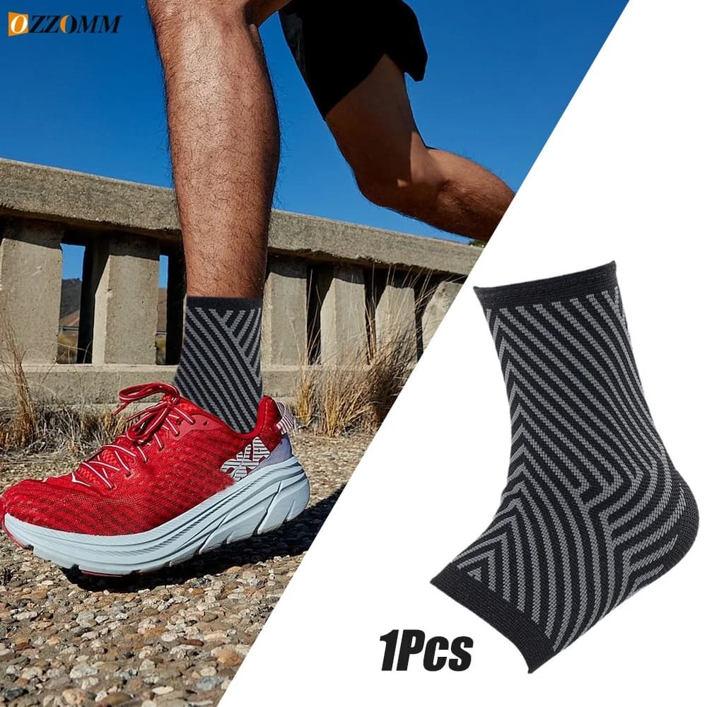 1 pz uomo donna calzini sportivi, punta aperta petto manica a compressione calzini piede cavigliera supporto per esterno