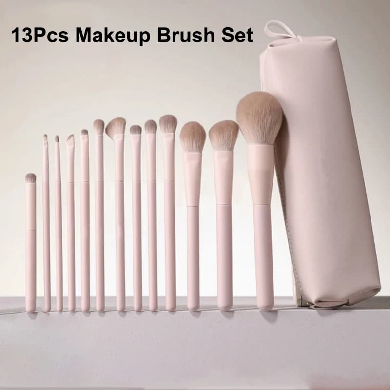 Beginner Makeup Brush Set 7-13Pcs Foundation Brush Concealer Eyeshadow Makeup Brush Cosmetic Makeup Beauty Tool