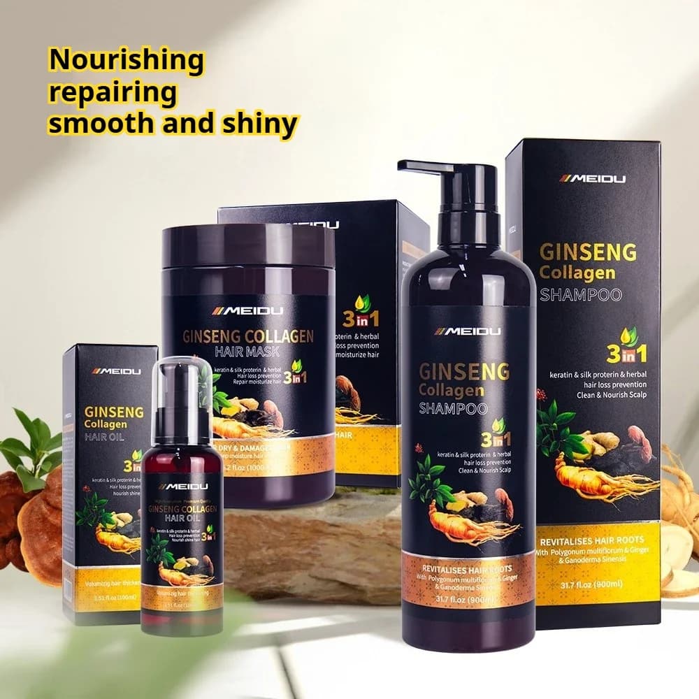 Profissional Hair & Scalp Nourishing Shampoo and Conditioner Keratin Hair Mask Set Straightening Smoothing Hair Care